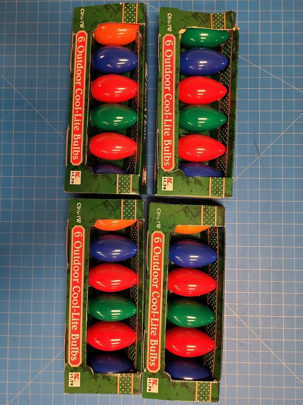 Trim A Home C9 1/4 7W Outdoor Cool-Lite Bulbs 4 Boxes of 6 Christmas Lights